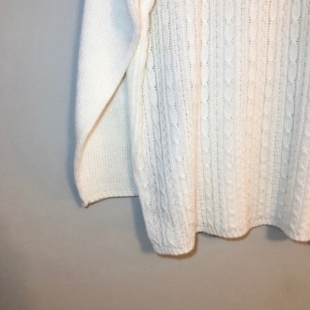 Vintage Cable Knit Mock Neck Sweater - Picture 2 of 4